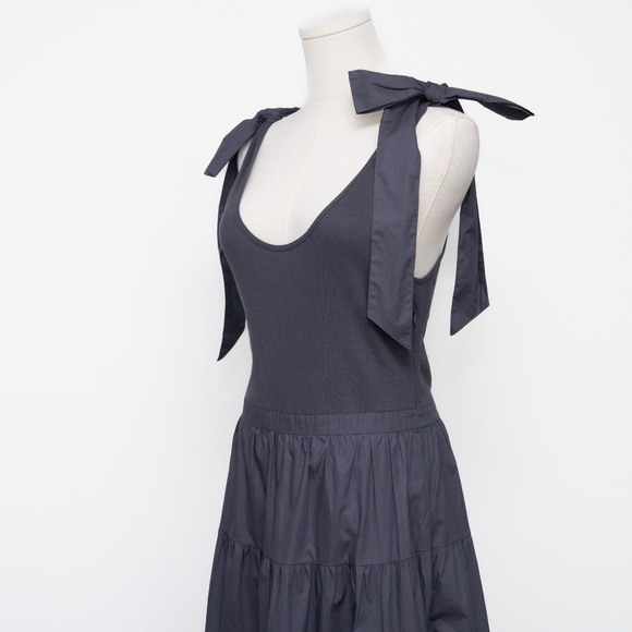 Ulla Johnson -  New! Hope Dress - Tie Shoulder Tiered Midi - Picture 2 of 12